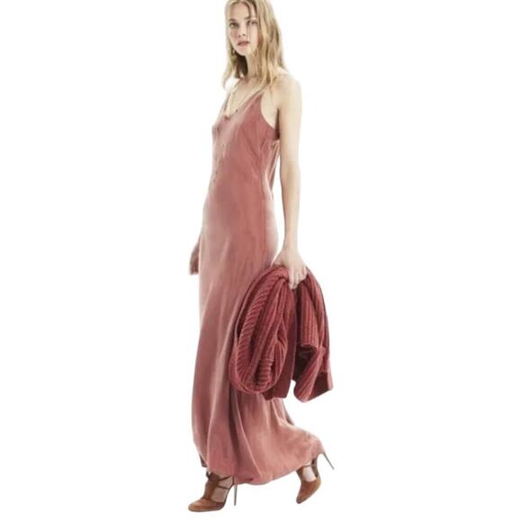 Hatch Ricky Maternity Slip Dress Size 2 in Pink - Picture 13 of 15